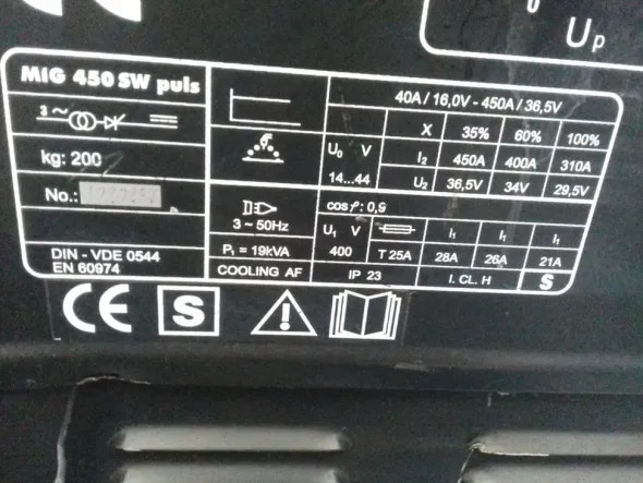 SALDATRICE MIG 450 SW PLUS