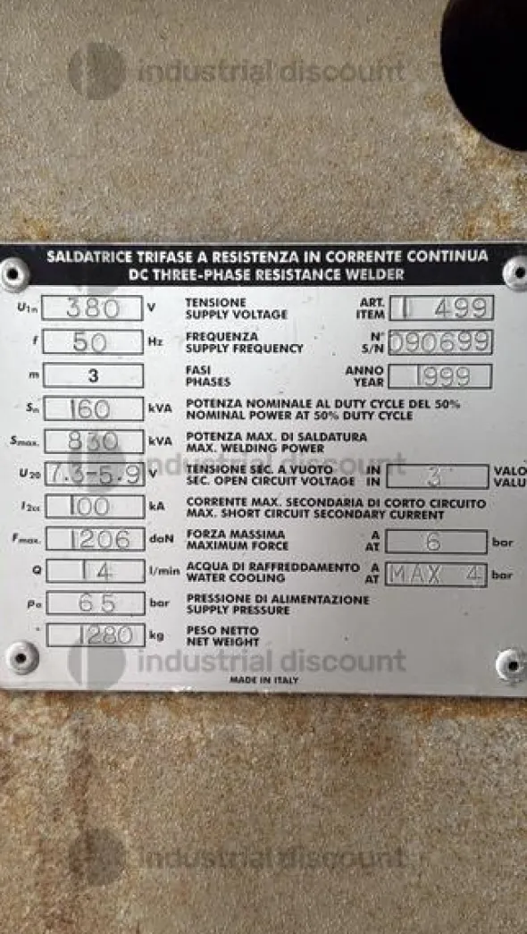 7#9717 Saldatrice TECNA TE183