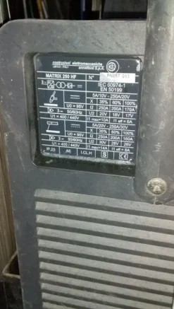 2#8421 Saldatrice TIG Matrix 250 HF