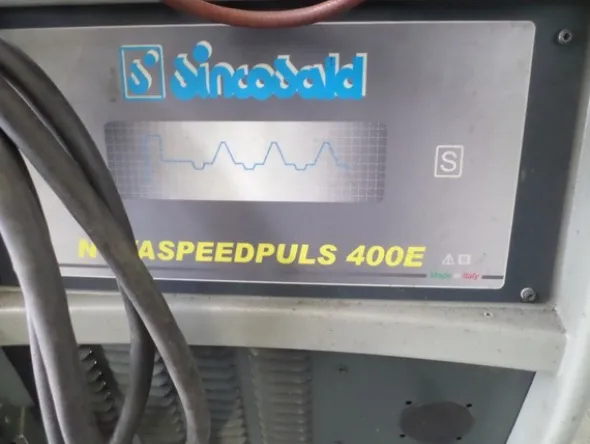 1#5238 Saldatrici Sincosald e carrello motorizzato Air Liquide