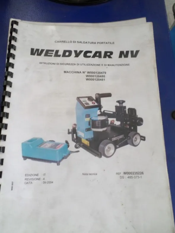 1#5238 Saldatrici Sincosald e carrello motorizzato Air Liquide
