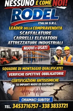 Scaffalatura certificata Rodel Italia