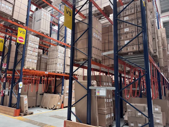 Scaffalatura industriale usata