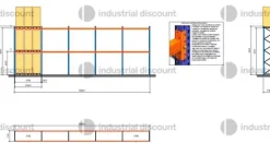 5#9856 Scaffalatura Mecalux porta pallet