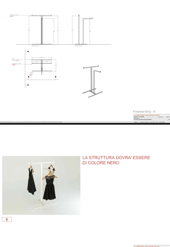 Scaffalature usate per negozio