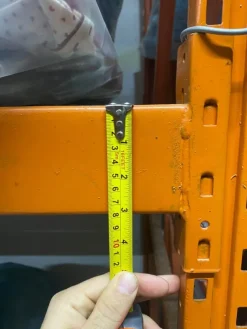 scaffali porta pallet 23 metri su 2 livelli