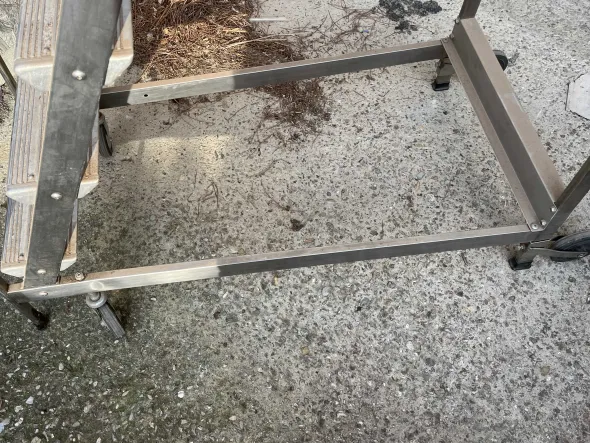 Scala a Castello Palchetto Acciaio Inox H 200