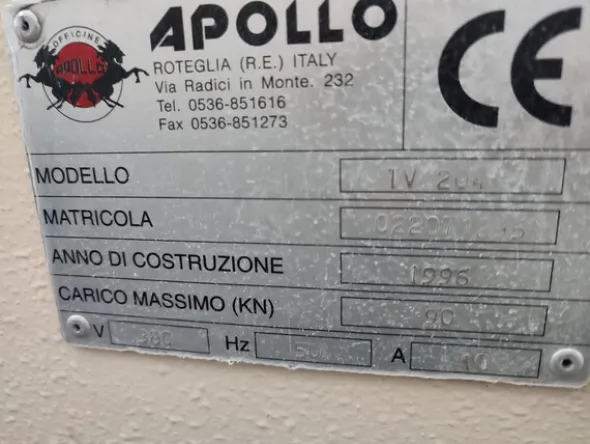 8#7247 Scantonatrice Apollo TV204