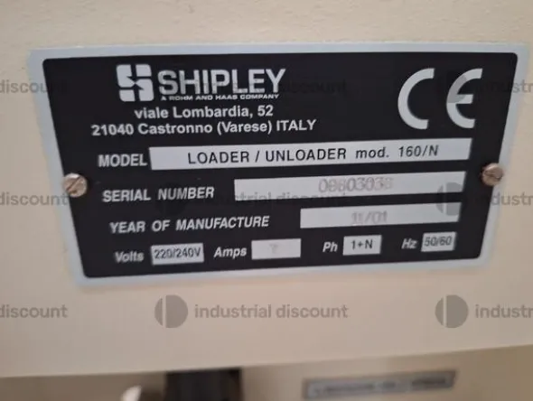 30#9315 Scaricatore e Caricatore Shipley 160/N