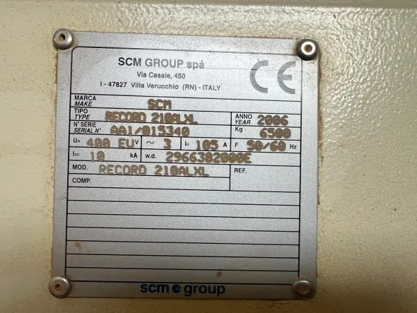 SCM RECORD 210 AL XL