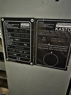 Sega nastro Kasto SBL 400 G