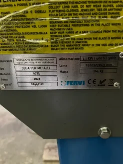 Segatrice a nastro lama 2460mm