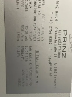 Segatrice trasversale Landoni Prinz - Proficut -