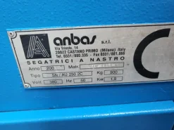 SEGHETTO AMBASTIPO AUTOMATICOMODELLO: SN/AU 250 2C