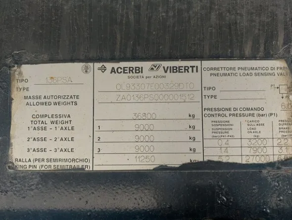 4#8298 Semirimorchio Acerbi