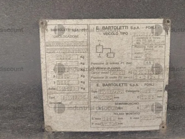 6#9463 Semirimorchio frigo Bartoletti F111ET/T-1