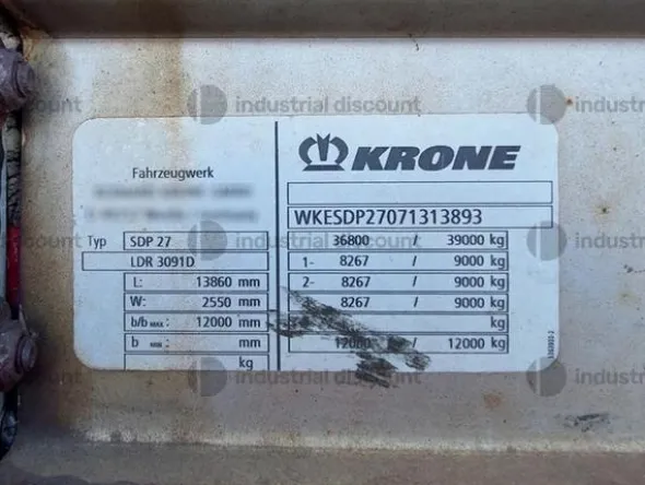 13#8548 Semirimorchio Krone