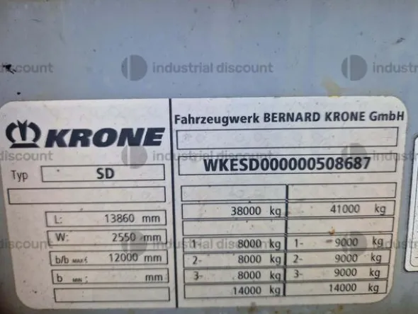 17#9064 Semirimorchio Krone centinato