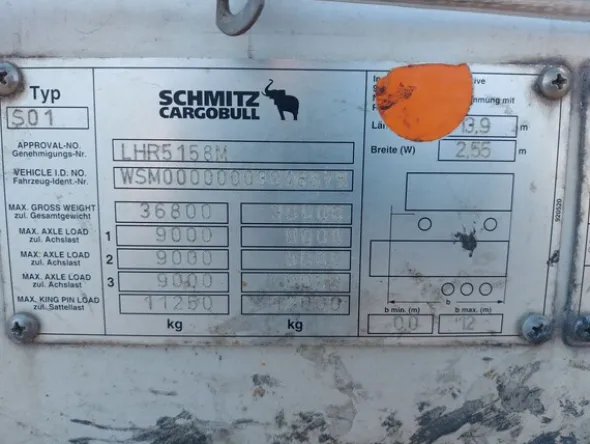 1#8301 Semirimorchio Schmitz Cargobull