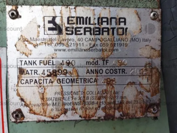 32#8878 Serbatoio e cassoni portarifiuti