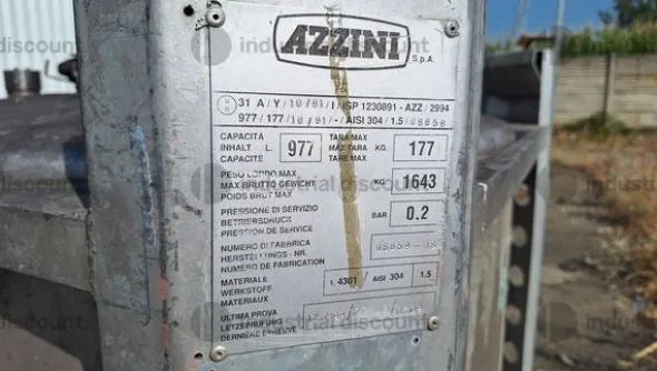 6#9601 Serbatoio in acciaio Azzini