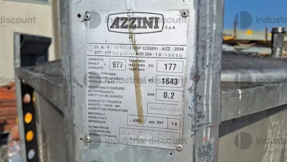 6#9601 Serbatoio in acciaio Azzini