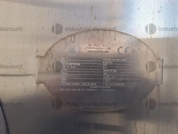 2#9860 Serbatoio in acciaio inox per lavorazione della birra