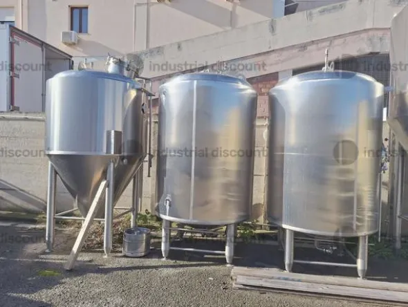 2#9860 Serbatoio in acciaio inox per lavorazione della birra