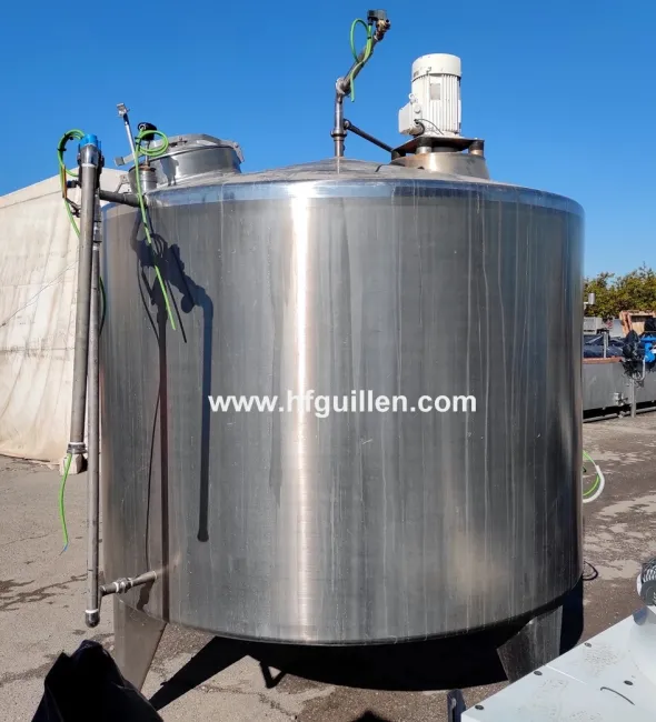 SERBATOIO INOX DOPPIA CAMERA CON AGITATORE 5.000 LITRI