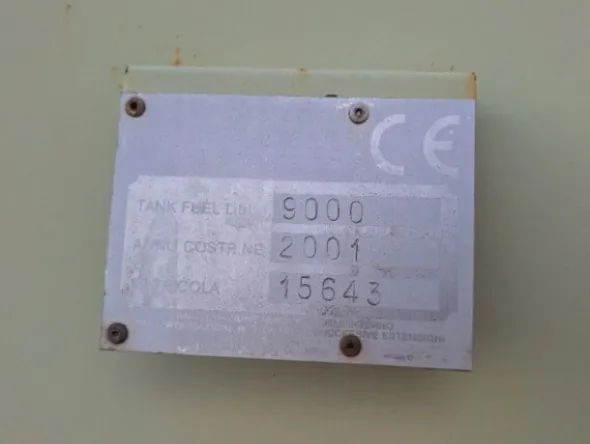 9#8538 Serbatoio per carburante e struttura in lamiera