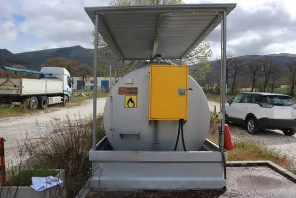 15#7092 Serbatoio per gasolio Demo e box in lamiera