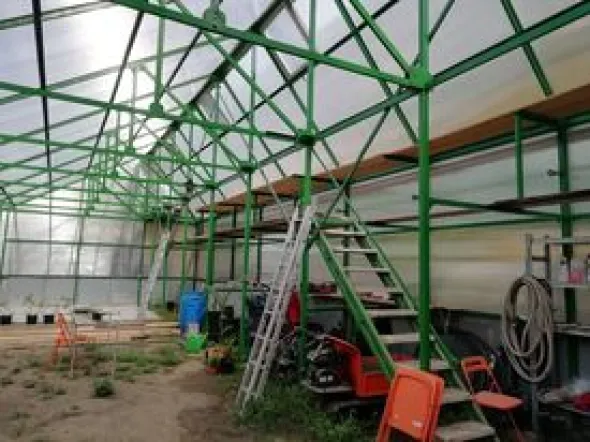 serra professionale a casetta 130mq
