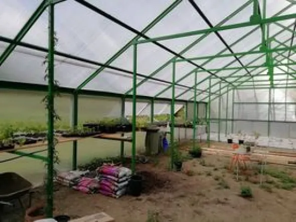 serra professionale a casetta 130mq
