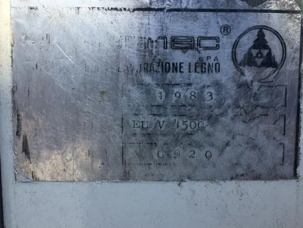 4#3755 Sezionatrice Euromac 4500