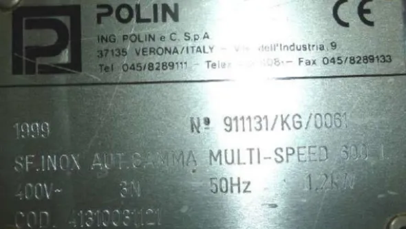 5#8037 Sfogliatrice Ostali Polin e Stampi per cioccolato
