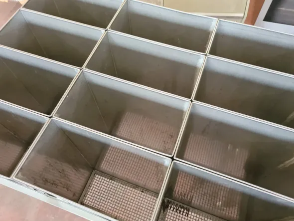 sgocciolatoio inox con 12 cesti usato