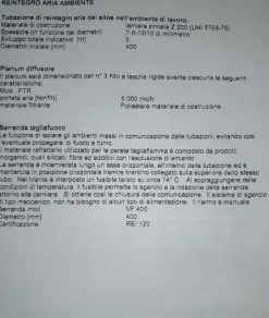 Silos di Filtrazione e Stoccaggio F8/24 FMP/2 USATO