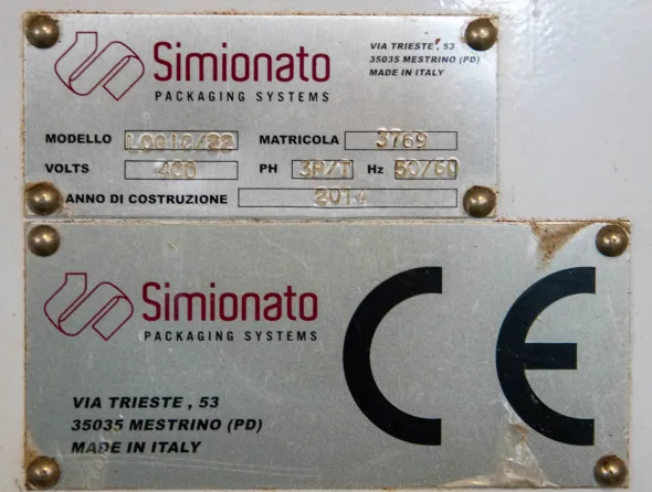 Simionato confezionatrice LOGIC 22 (tre unità)
