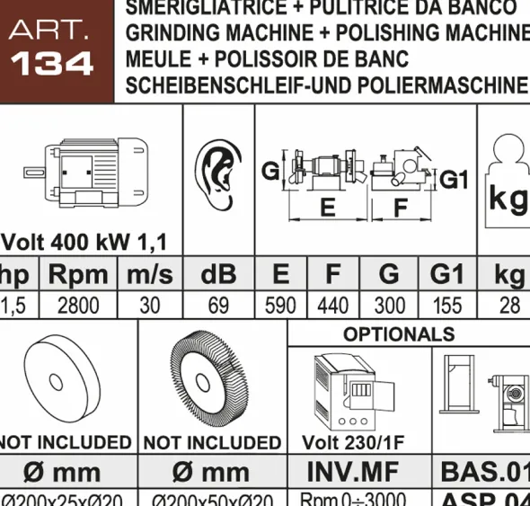 Smerigliatrice Aceti ART.134 Nuova