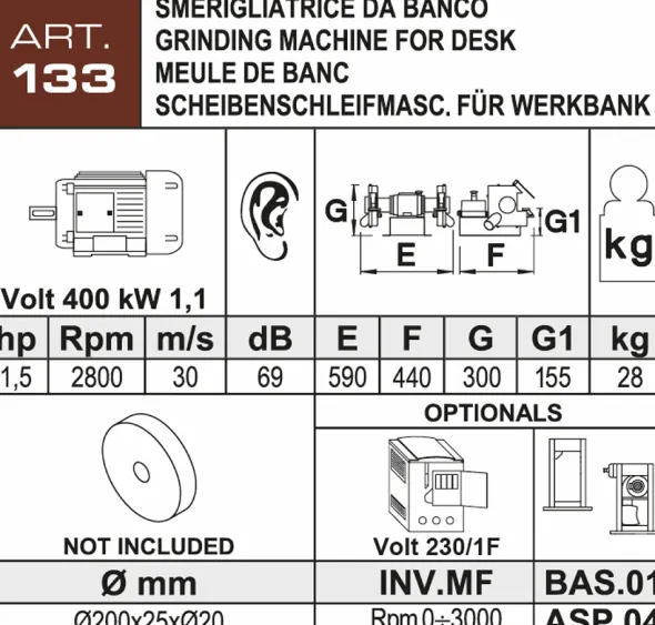 Smerigliatrice Aceti ART.133 Nuova