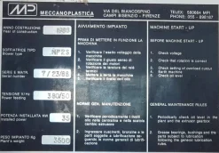 SOFFIATRICE MECCANOPLASTICA MP2