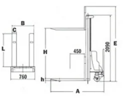 SOLLEVATORE ELETTRICO PALLETS TRANSPALLET NUOVO
