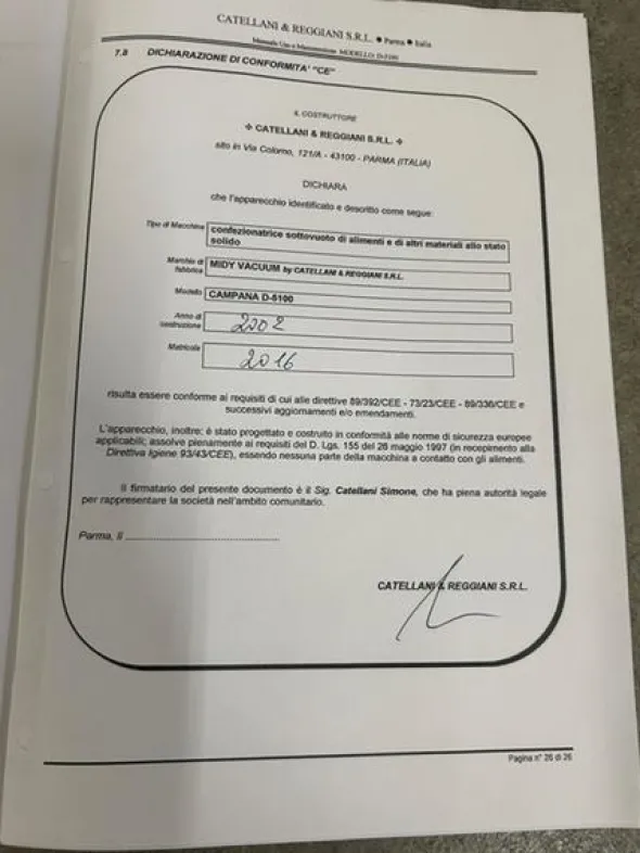 22#8671 Sottovuoto Catellani