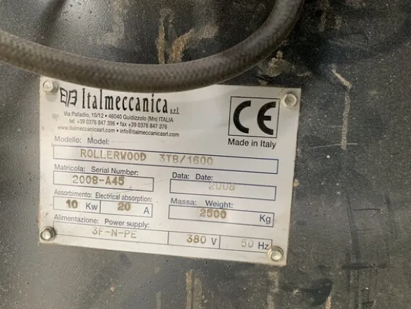 1#6882 Spazzolatrice Italmeccanica Rollerwood 3TB/1600