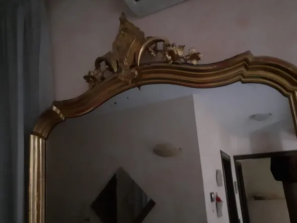 SPECCHIO ANTICO IN LAMINA D'ORO