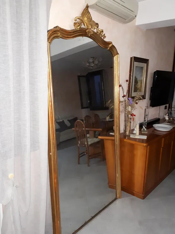 SPECCHIO ANTICO IN LAMINA D'ORO
