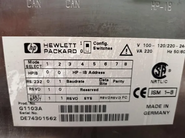 SPETTROFOTOMETRO – HP – MOD. AGILENT 8453 (SPECT-11)