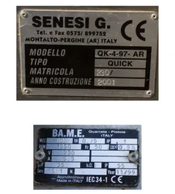 SPIUMATRICE ELETTRICA SENESI QUICK 11