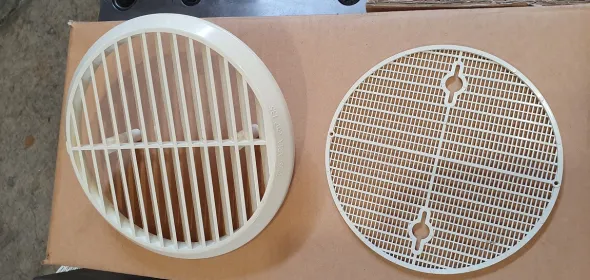 Stampo per griglie da muro con retina