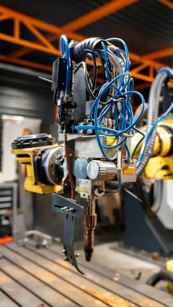 Stazione robotica per taglio e saldatura laser FANUC